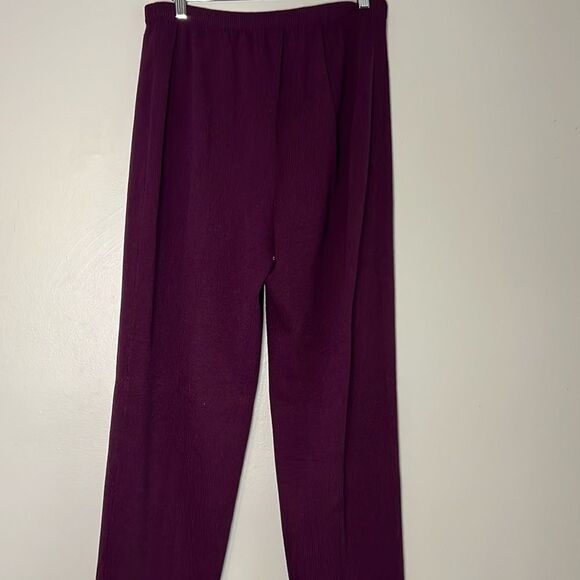 Vintage Helen Hsu Purple Knit Pants Size 1X - Picture 8 of 8